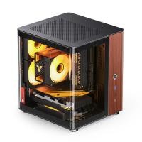 ราคา Jonsbo TK-0 Black **แถมพัดลม 92mm ARGB x2** iTX Dual-Curved Glass Mini-Tower Case (12528594)