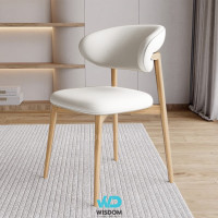 ราคา Wisdom Home เก้าอี้ทานอาหาร Dining Chair รุ่น Curva สีขาว ไม้ธรรมชาติ (12554653)