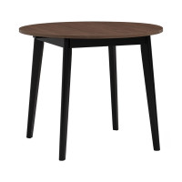 ราคา Mood & Tone Furniture โต๊ะอาหารกลมปรับขยายได้ขนาด 60+15+15 ซม. รุ่น COLETTE Walnut (12522133)