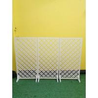 ราคา isteindecorฉากกั้นห้องลายฉลุ 60x120Cm.หนา10มิล มีขาตั้งให้รหัสI-007 (12541409)