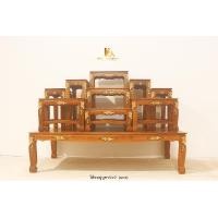 ราคา PF_Phrae | โต๊ะพระ โต๊ะหมู่บูชาไม้สัก ขนาด9x9 แกะสลัก 9x9 สีเนื้อไม้ (10768702)