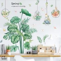 ราคา Sticker Life สติ๊กเกอร์ติดผนัง ลายดอกไม้ ต้นไม้ สติกเกอร์ 3D diy สติกเกอร์แต่งผนัง ถอดออกได้ วอลเปเปอร์ ติดกระจก A89 (01100) (12551717)