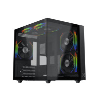 ราคา Case XIGMATEK Aqua M LITE Black Micro-ATX With 5xARGB Fans TG Panel (12633801)