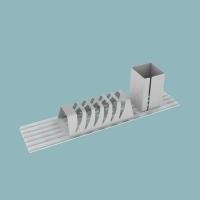 ราคา spacemaker.th ที่คว่ำจานอเนกประสงค์ เซ็ต 3 ชิ้น ที่คว่ำจานเหล็ก พร้อมที่ใส่ช้อนส้อม (Kitchen Rack) Grey (12633875)