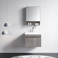 ราคา Verno ชุดเคาน์เตอร์อ่างล้างหน้า plywood พร้อมตู้กระจก 60x47x48 cm. บัตเตอร์-วู้ด TG2-545 สีไม้เทา (½) (12632297)