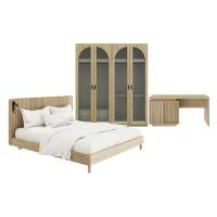 ราคา SB Design Square ชุดห้องนอน ขนาด 6 ฟุต รุ่น Valley (โต๊ะเครื่องแป้งด้านขวา) แบรนด์ SB FURNITURE (12624311)