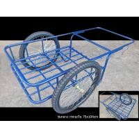 ราคา JHW_รถเข็นของอเนกประสงค์ 2ล้อ รถเข็นน้ำ มี 2 ขนาด: เล็ก&กลาง ล้อคู่จักรยาน ยางใหม่ ขอบ 21" ตัวโครงสีน้ำเงิน by JHW 2)รุ่นกลาง-75x104cm (12668795)