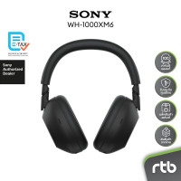 ราคา Sony WH-1000XM6 หูฟังครอบหูไร้สาย Wireless Noise Cancelling Headphones หูฟังตัดเสียงรบกวน Black (12705769)
