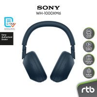 ราคา Sony WH-1000XM6 หูฟังครอบหูไร้สาย Wireless Noise Cancelling Headphones หูฟังตัดเสียงรบกวน Blue (12705771)
