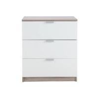 ราคา HOMEHUK ตู้ 3 ลิ้นชัก รุ่นแม็กซ์ - สีธรรมชาติ/ขาว (12729567)