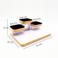 ราคา KAF หิ้งพระมินิมอล ตั้งโต๊ะ วางพระเครื่องขนาดเล็ก หิ้งพระขนาดจิ๋ว สวยหรู แต่งบ้านเสริมมงคล รุ่น TM-XS 3ชั้น ผ้าดำขอบไม้ (12721402)