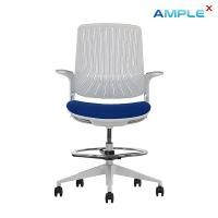 ราคา TAIPAT/AMPLE X เก้าอี้บาร์สำนักงาน มีที่วางเท้า รุ่น River-T (ริฟเวอะ-ที) AX-15071 เบาะสีน้ำเงิน (12736339)
