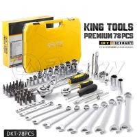 ราคา DELTON King Tools ชุดเครื่องมือ ประแจ ชุดบล็อก 78 ชิ้น ขนาด 1/2 นิ้ว (4 หุน) และ 1/4 นิ้ว (2หุน) ชุดประแจ รุ่น DKT-78PCS (12725585)