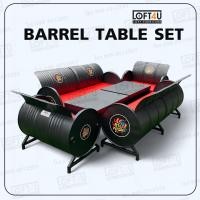 ราคา LOFT4U ชุดโซฟายาวรับแขกถังน้ำมัน-เบาะหนัง+กรอบรูปแต่งร้าน (ระบุสีในแชท) (ตัวอย่างสีดูในรูปภาพ) (12719759)