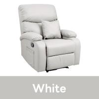 ราคา Pola Polar recliner รีไคลเนอร์ โซฟาปรับนอน โซฟาดูหนัง เก้าอี้พักผ่อน รุ่น Beary White (12756397)