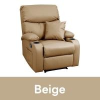 ราคา Pola Polar recliner รีไคลเนอร์ โซฟาปรับนอน โซฟาดูหนัง เก้าอี้พักผ่อน รุ่น Huggo มีช่องที่วางแก้ว Beige (12756409)