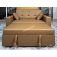 ราคา SuperBed โซฟาเบด สปาโก้ Spaco ปรับนอนได้ รุ่น Cubico ปรับนอนได้ หนังสีน้ำตาล (12743804)