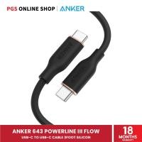 ราคา Anker PowerLine III Flow USB-C to USB-C Cable 3 foot Silicon รองรับการชาร์จเร็ว 5A (PD) 100W สปีด 480 Mbps (12767435)