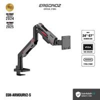 ราคา ERGONOZ แขนจับจอ ขาตั้งจอคอมพิวเตอร์ Monitor Arm รุ่น ARMOUR สำหรับหน้าจอ 17 - 35 นิ้ว V.2 สำหรับหน้าจอ 24 - 57 นิ้ว EGN-ARMOURV2-S (12773375)