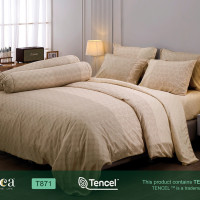ราคา Jessica Tencel T871 พิมพ์ลาย เจสสิก้า ชุดเครื่องนอน ผ้าปูที่นอน ผ้านวม ลวดลายโดดเด่น ให้สัมผัสที่นุ่มลื่นดุจแพรไหม ชุด 5 ฟุต 6 ชิ้น (12785294)