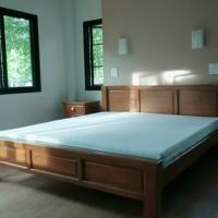 ราคา ลอร่า เฟอร์นิเจอร์ไม้สัก เตียงเต้าไม้สักทอง หัวตรง สีสักทองน้ำผึ้ง (12772718)