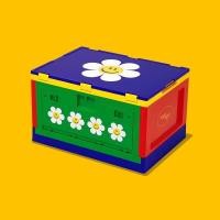 ราคา PP Home Wiggle Wiggle แท้ 100% กล่องเก็บของ กล่องพับได้ เปิดฝาหน้าได้ Folding Box สีสัน น่ารัก สดใส 06005 Smile We Love (12776988)