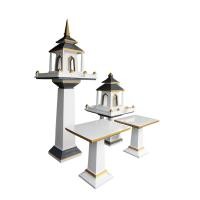 ราคา ร้านศาลพระภูมิดอนคลัง ศาลพระภูมิโมเดิร์น ขนาดใหญ่-สีขาวเทาเข้ม|ราคาจากโรงงาน (12788487)