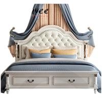 ราคา Choktavee เตียงเจ้าหญิง เตียงวินเทจ เตียงหลุยส์ รุ่น TOB-11658 สีขาว 5ฟุต เตียงนอน + ฟูก (12767442)