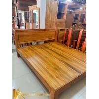 ราคา PF_Phrae | เตียงไม้สัก เตียงหัวเต้าเดียว ขนาด6ฟุต ขาโปร่ง (12783331)