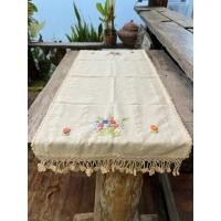 ราคา TiwaHandmade ผ้าคุลมไมโครเวฟ ปูโต๊ะ รองจาน รองสิ่งของมีค่า งานปักมือถักมือ เบจ(ดิบธรรมชาติ) (12760717)