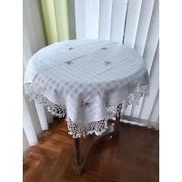 ราคา TiwaHandmade ผ้าปูโต๊ะ ผ้าฝ้ายสีขาวนวล ปักดอกไม้ + ถักโครเชต์รอบผืน งาน Handmade เหลี่ยม75ซม (12760738)