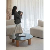 ราคา Kyotohaus โต๊ะกาแฟไม้ หินอ่อนทรงกลม รุ่น Tsubakihana (12774763)