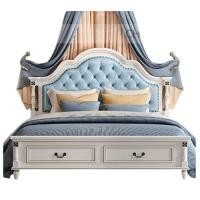 ราคา Choktavee เตียงเจ้าหญิง เตียงวินเทจ เตียงหลุยส์ รุ่น TOB-11658 สีฟ้า 5ฟุต เตียงนอน + ฟูก (12767440)