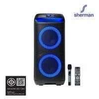 ราคา Sherman ลำโพงอเนกประสงค์ ลำโพงคาราโอเกะ ลำโพงKaraoke ลำโพงบลูธูช bluetooth ขนาด 6.5 นิ้ว รุ่น APS-129 (12760133)