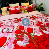 ราคา นอนอุ่น ผ้าห่มนวม ขนาด6ฟุต สินค้าขายดี 6ฟุต 1ผืน NA7-0023กุหลาบแดง (12754378)