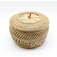 ราคา Jaak trang ผอบ ภาชนะสำหรับใส่ของ มีเชิง ฝาครอบมียอด ผลิตจากก้านใบจาก ขนาด 31X25X22 cm normal (12762401)