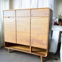 ราคา Porsche Teak Wood ตู้รองเท้าไม้สักโมเดิร์น รุ่นSHC-00014 (12785727)