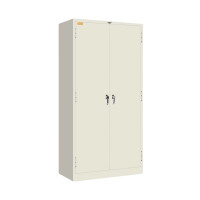 ราคา ตู้เก็บเอกสาร 2 บานเปิด มือจับบิด (มอก.) ไอคอนิค MLK-2M เหล็กหนา 0.5 มม. ขาว (12785996)