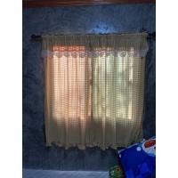 ราคา TiwaHandmade ผ้าม่านหน้าต่างผ้าฝ้ายสีน้ำตาล ตกแต่งลูกไม้โครเชต์ชายบน จีบระบายชายล่าง กว้าง110สูง200ซม (12760779)