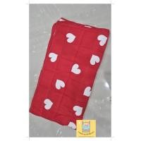 ราคา ผ้าห่มคอตตอนพิมพ์ลายกันไรฝุ่น ขนาด 6 ฟุต สีเเดง 6ฟุต (12768882)