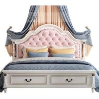 ราคา Choktavee เตียงเจ้าหญิง เตียงวินเทจ เตียงหลุยส์ รุ่น TOB-11658 5ฟุต เตียงนอน + ฟูก สีชมพู (12767446)