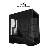 ราคา LIAN LI Vector V100 Black **ไม่มีพัดลม** ATX Mid-Tower Case (12768788)