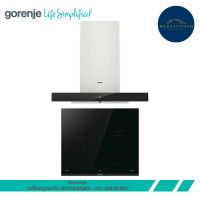 ราคา Gorenje เครื่องดูดควันชนิดติดผนัง WHT94XGB + เตาไฟฟ้า GI6401BC (12771039)