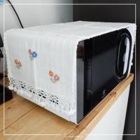 ราคา TiwaHandmade ผ้าคุลมไมโครเวฟ ปูโต๊ะ รองจาน รองสิ่งของมีค่า งานปักมือถักมือ ขาว (12760718)