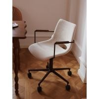 ราคา Kyotohaus เก้าอี้คอมพิวเตอร์สีขาวตามหลักสรีรศาสตร์ สไตล์ฝรั่งเศส (12774938)