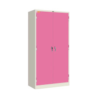 ราคา ตู้เก็บเอกสาร 2 บานเปิด มือจับบิด (มอก.) ไอคอนิค MLK-2M เหล็กหนา 0.5 มม. ขาว-ชมพู (12786006)