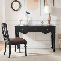 ราคา FairyHouse โต๊ะทำงานมินิมอล TB25-08 โต๊ะอ่านหนังสือ โต๊ะผู้บริหาร สไตล์วินเทจ โต๊ะ140+เก้าอี้ ดำ (12783583)