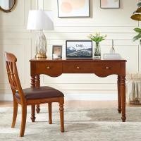 ราคา FairyHouse โต๊ะทำงานมินิมอล TB25-08 โต๊ะอ่านหนังสือ โต๊ะผู้บริหาร สไตล์วินเทจ น้ำตาลแดง โต๊ะ130+เก้าอี้ (12783593)