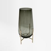 ราคา HOUSE & HOME โหลแก้วทรงหยดน้ำ + ขาตั้งเหล็ก แจกันสไตล์มินิมอล ตกแต่งบ้าน (12753987)