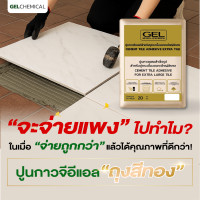 ราคา GEL ปูนกาว "ถุงสีทอง" ปูกระเบื้องขนาดใหญ่พิเศษ (12761523)